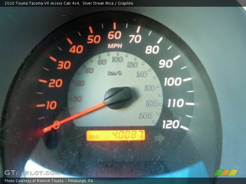 Silver Streak Mica / Graphite 2010 Toyota Tacoma V6 Access Cab 4x4