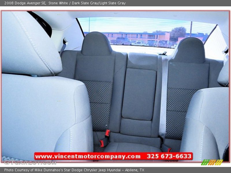 Stone White / Dark Slate Gray/Light Slate Gray 2008 Dodge Avenger SE