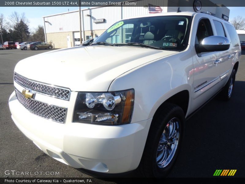 White Diamond Tricoat / Ebony 2008 Chevrolet Suburban 1500 LTZ 4x4