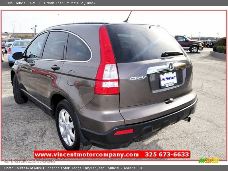 Urban Titanium Metallic / Black 2009 Honda CR-V EX
