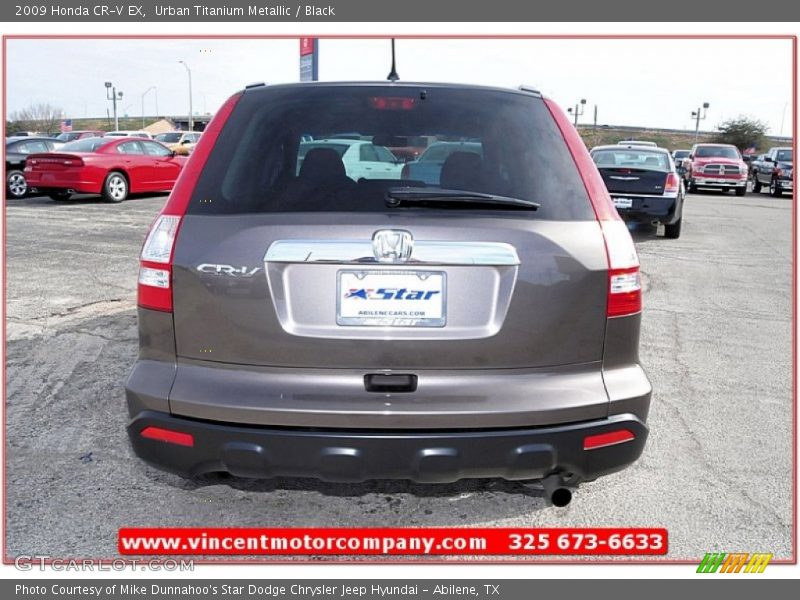 Urban Titanium Metallic / Black 2009 Honda CR-V EX