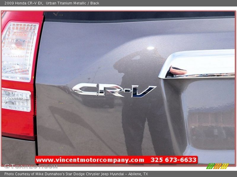 Urban Titanium Metallic / Black 2009 Honda CR-V EX