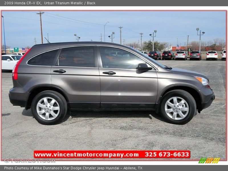 Urban Titanium Metallic / Black 2009 Honda CR-V EX