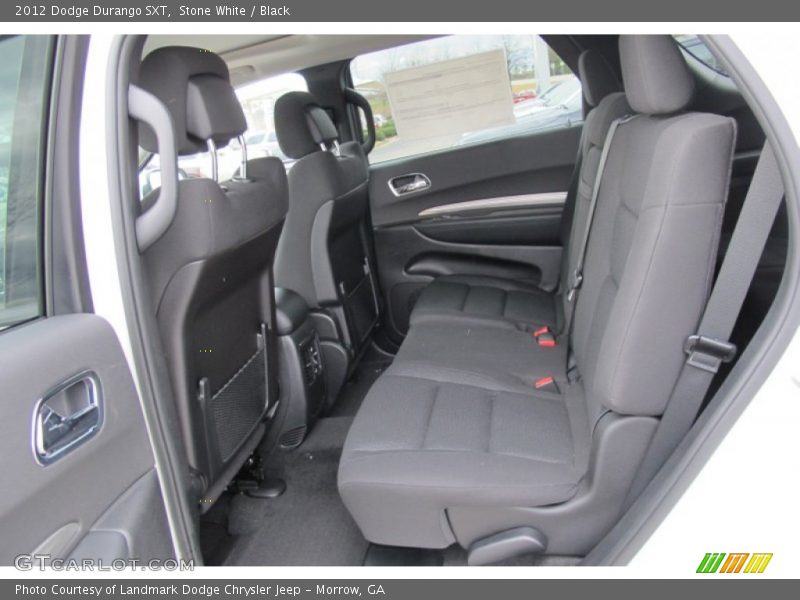 Stone White / Black 2012 Dodge Durango SXT