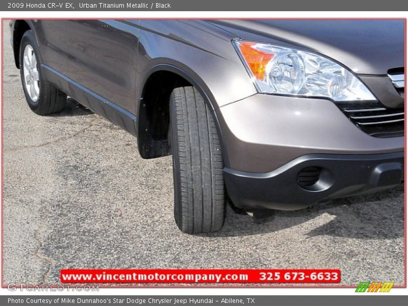 Urban Titanium Metallic / Black 2009 Honda CR-V EX