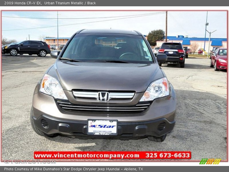 Urban Titanium Metallic / Black 2009 Honda CR-V EX
