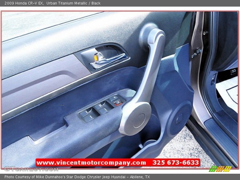 Urban Titanium Metallic / Black 2009 Honda CR-V EX