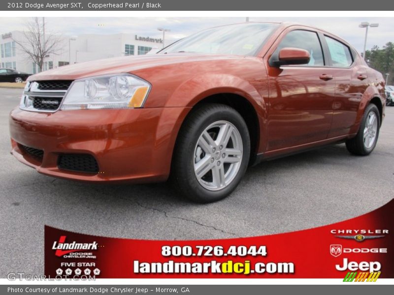 Copperhead Pearl / Black 2012 Dodge Avenger SXT