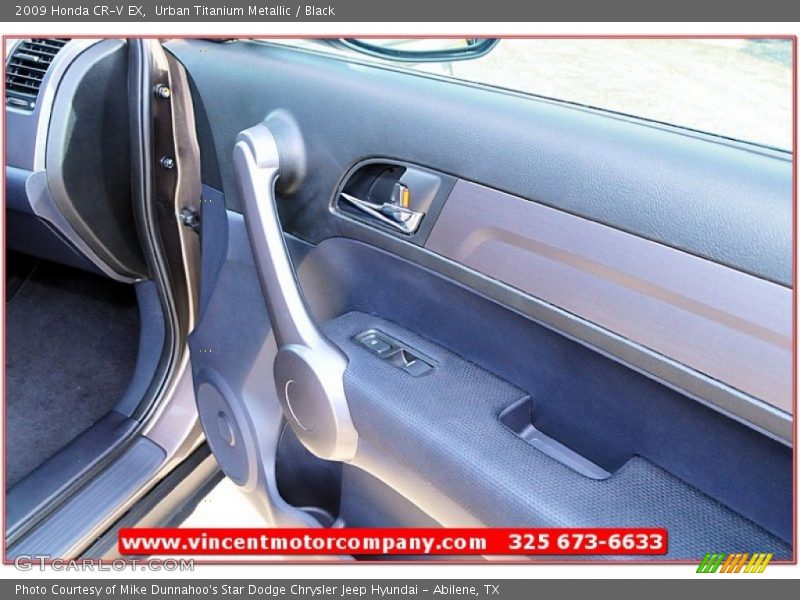 Urban Titanium Metallic / Black 2009 Honda CR-V EX