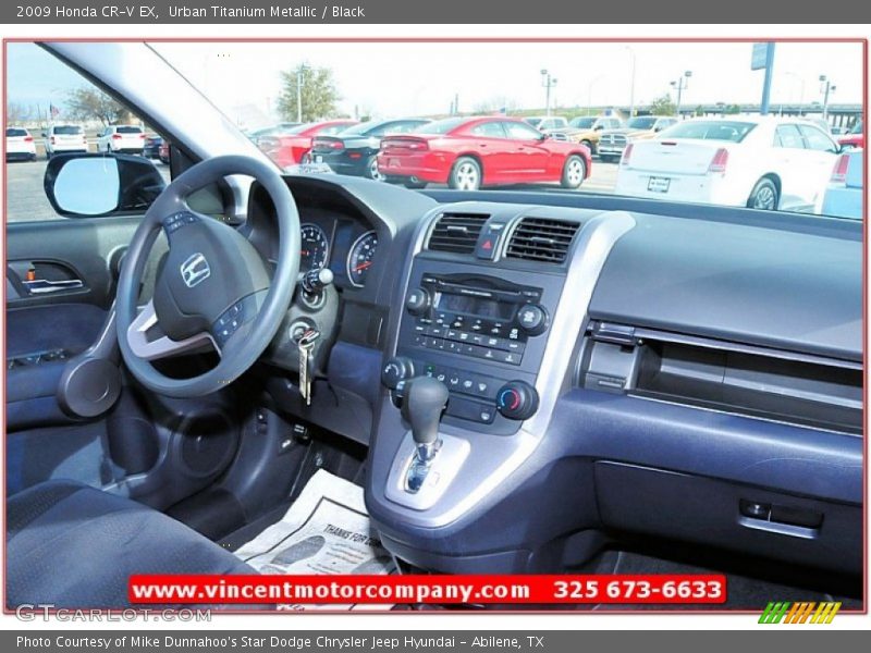 Urban Titanium Metallic / Black 2009 Honda CR-V EX