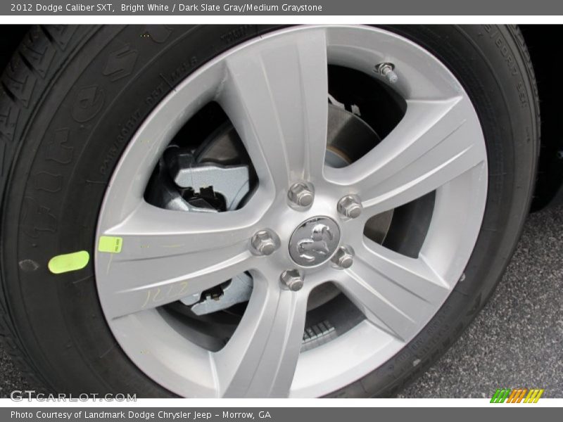 Bright White / Dark Slate Gray/Medium Graystone 2012 Dodge Caliber SXT
