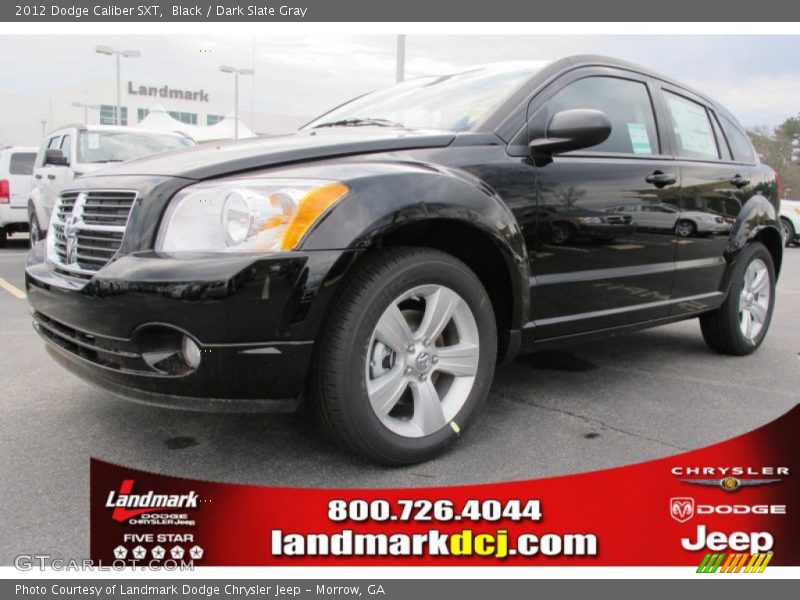 Black / Dark Slate Gray 2012 Dodge Caliber SXT
