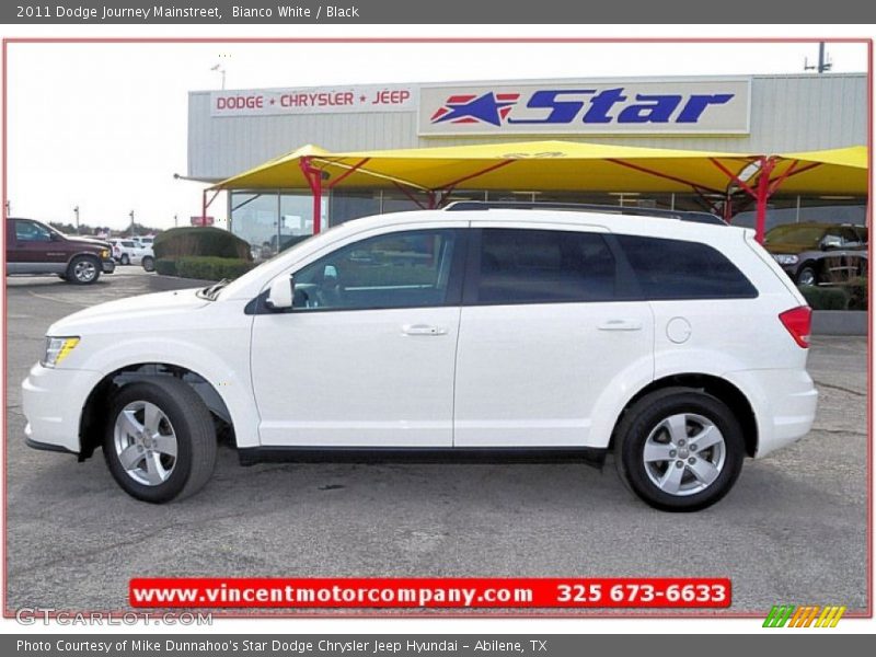 Bianco White / Black 2011 Dodge Journey Mainstreet