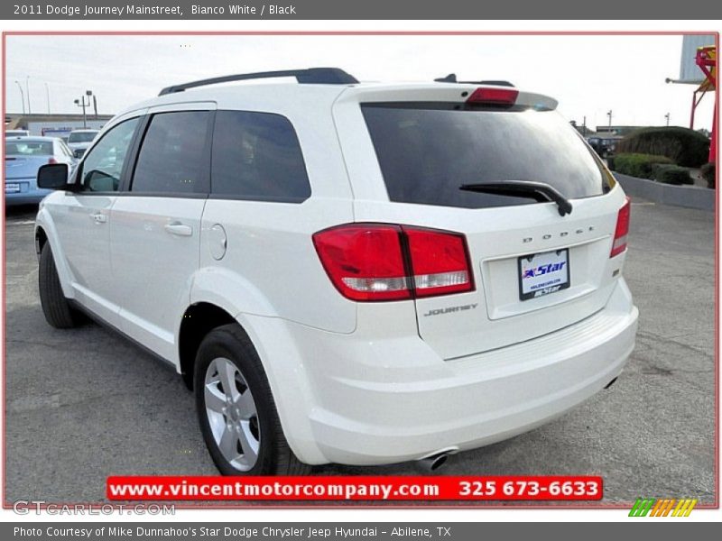 Bianco White / Black 2011 Dodge Journey Mainstreet