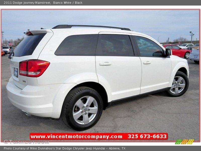 Bianco White / Black 2011 Dodge Journey Mainstreet