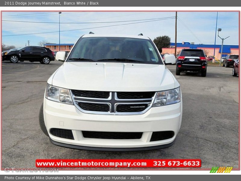 Bianco White / Black 2011 Dodge Journey Mainstreet