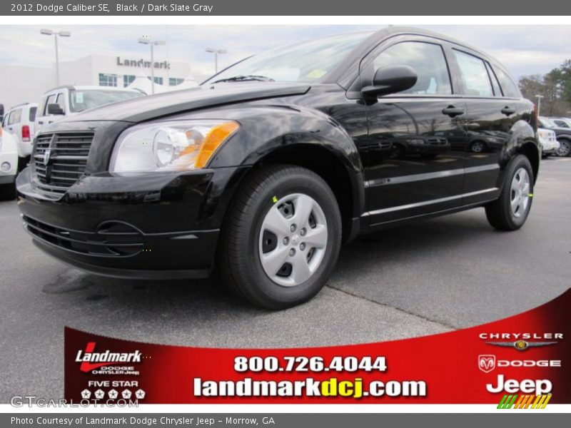 Black / Dark Slate Gray 2012 Dodge Caliber SE