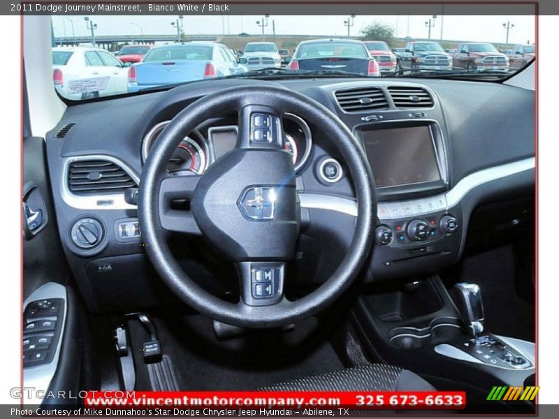 Bianco White / Black 2011 Dodge Journey Mainstreet