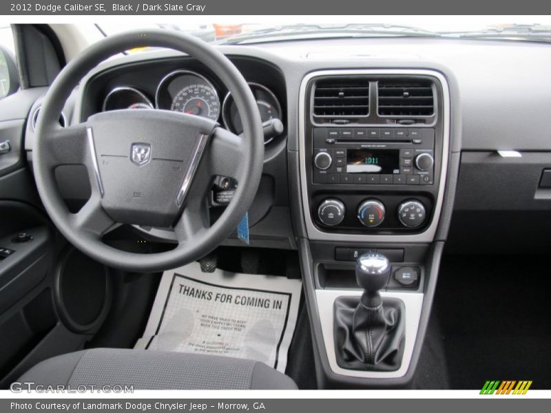 Black / Dark Slate Gray 2012 Dodge Caliber SE