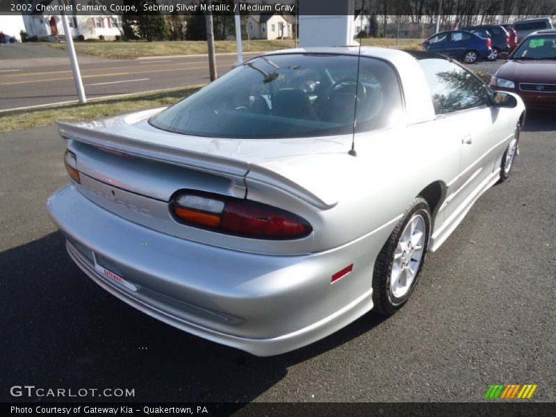 Sebring Silver Metallic / Medium Gray 2002 Chevrolet Camaro Coupe