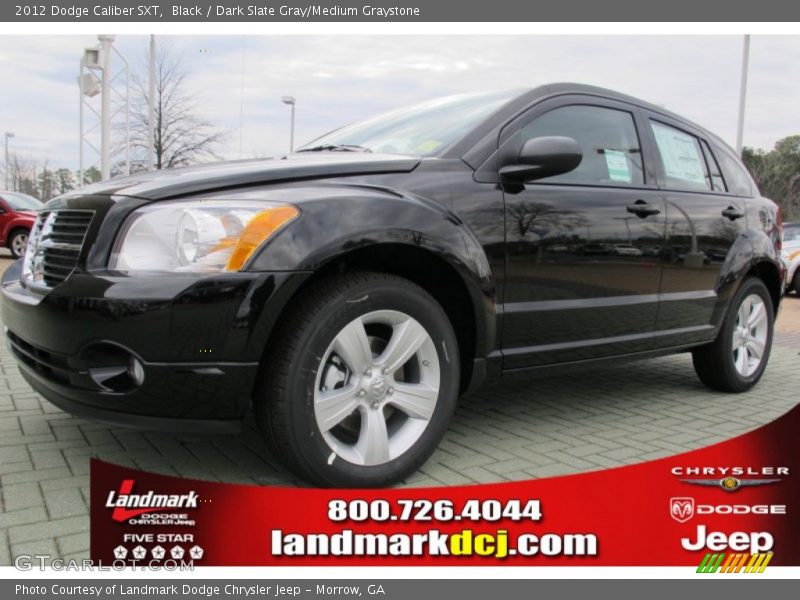 Black / Dark Slate Gray/Medium Graystone 2012 Dodge Caliber SXT