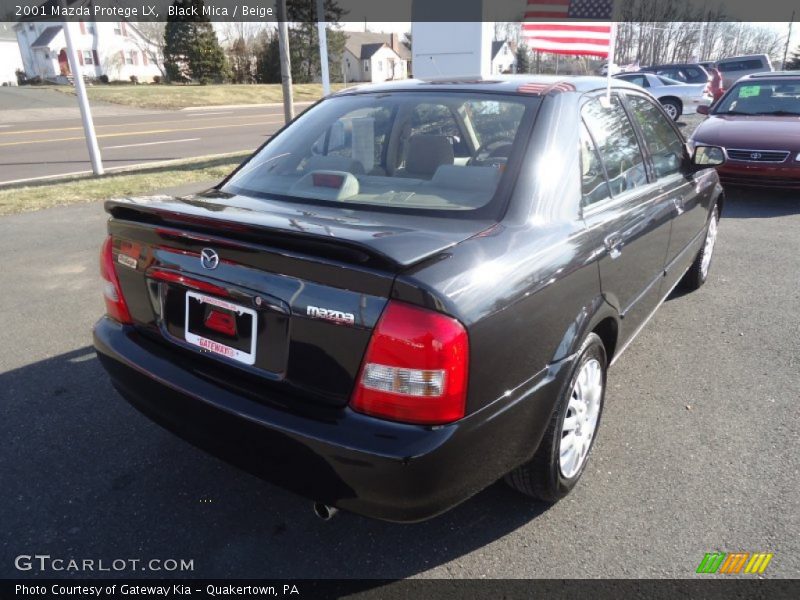 Black Mica / Beige 2001 Mazda Protege LX