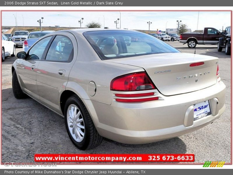 Linen Gold Metallic / Dark Slate Grey 2006 Dodge Stratus SXT Sedan