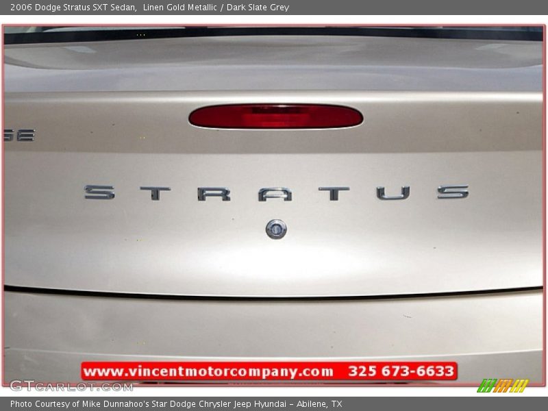 Linen Gold Metallic / Dark Slate Grey 2006 Dodge Stratus SXT Sedan