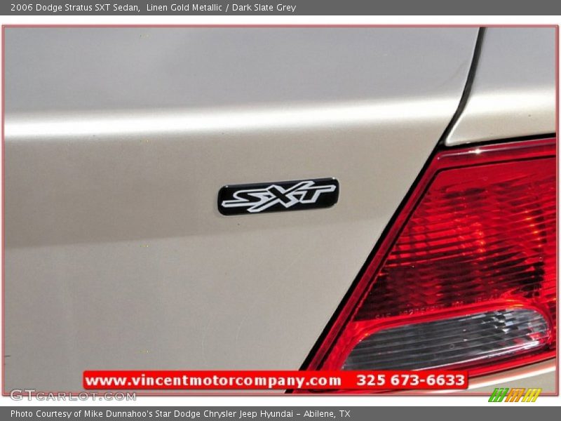 Linen Gold Metallic / Dark Slate Grey 2006 Dodge Stratus SXT Sedan