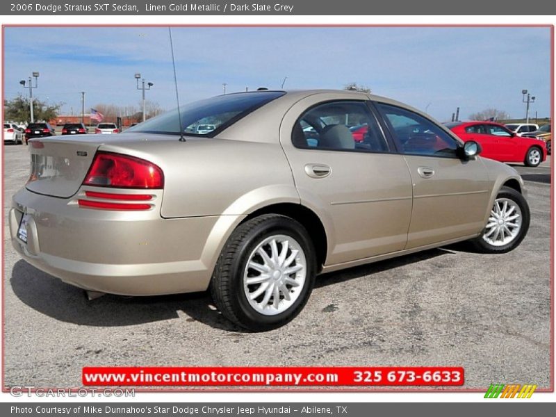 Linen Gold Metallic / Dark Slate Grey 2006 Dodge Stratus SXT Sedan