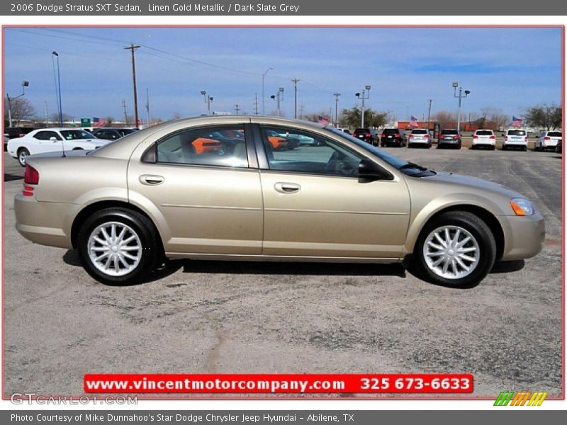 Linen Gold Metallic / Dark Slate Grey 2006 Dodge Stratus SXT Sedan