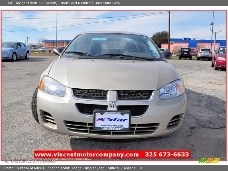 Linen Gold Metallic / Dark Slate Grey 2006 Dodge Stratus SXT Sedan