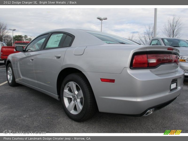 Bright Silver Metallic / Black 2012 Dodge Charger SE