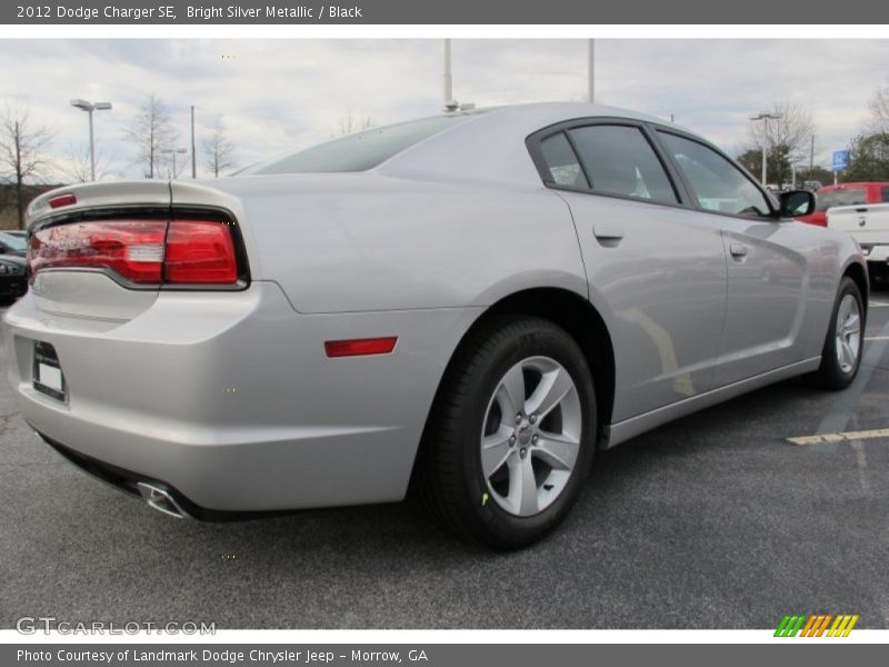 Bright Silver Metallic / Black 2012 Dodge Charger SE
