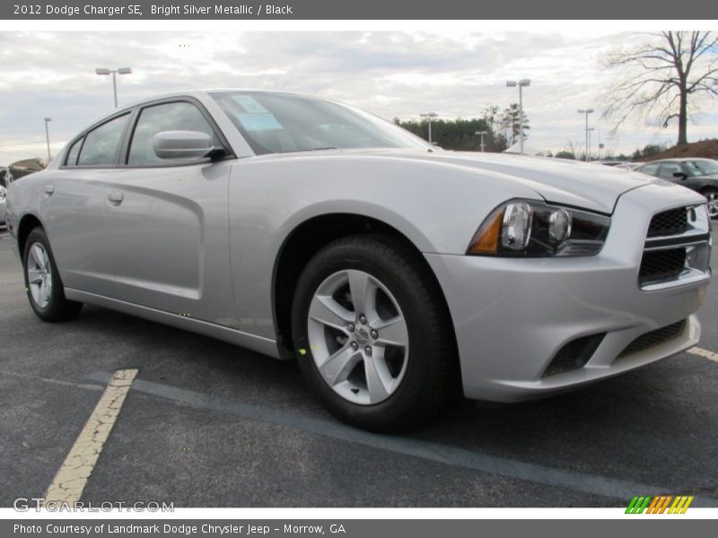 Bright Silver Metallic / Black 2012 Dodge Charger SE