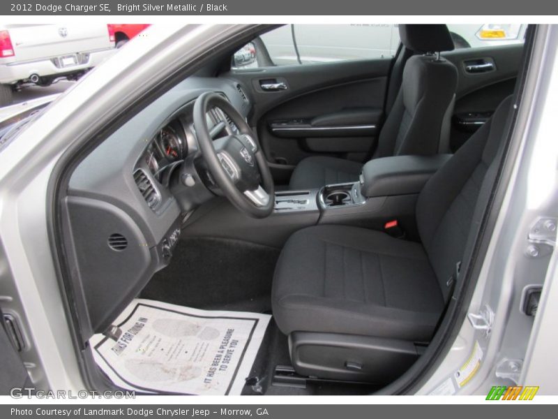 Bright Silver Metallic / Black 2012 Dodge Charger SE