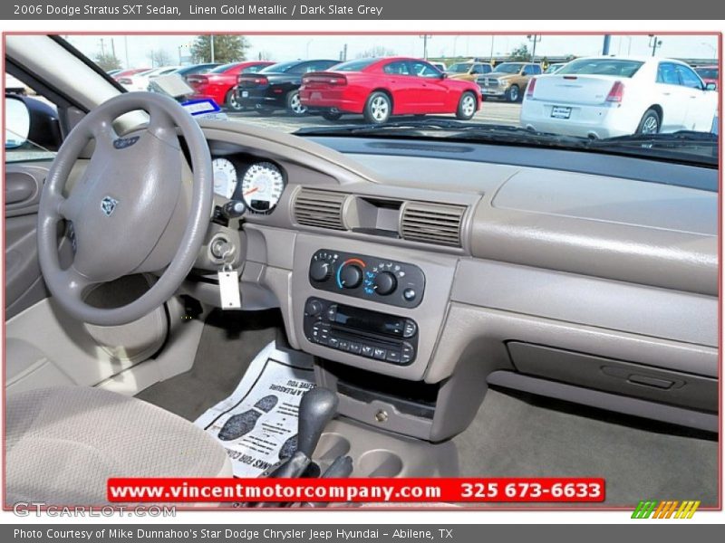Linen Gold Metallic / Dark Slate Grey 2006 Dodge Stratus SXT Sedan