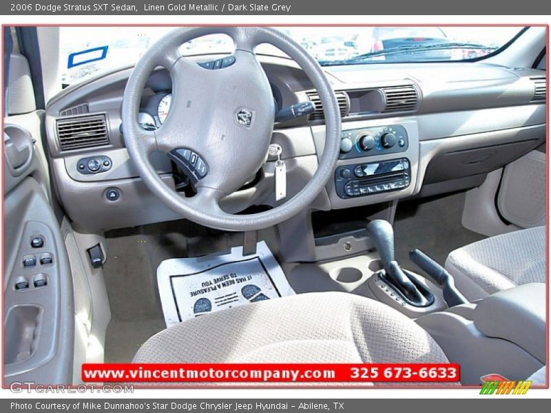 Linen Gold Metallic / Dark Slate Grey 2006 Dodge Stratus SXT Sedan