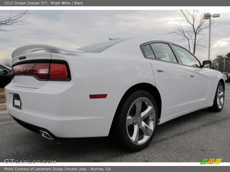 Bright White / Black 2012 Dodge Charger SXT