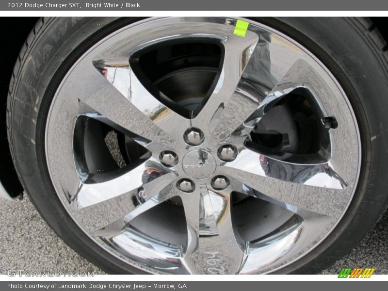 Bright White / Black 2012 Dodge Charger SXT