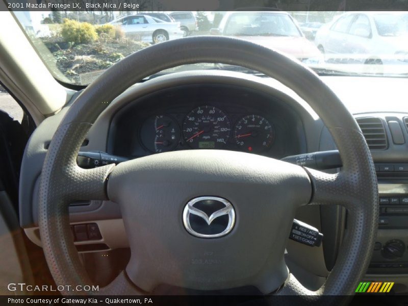 Black Mica / Beige 2001 Mazda Protege LX