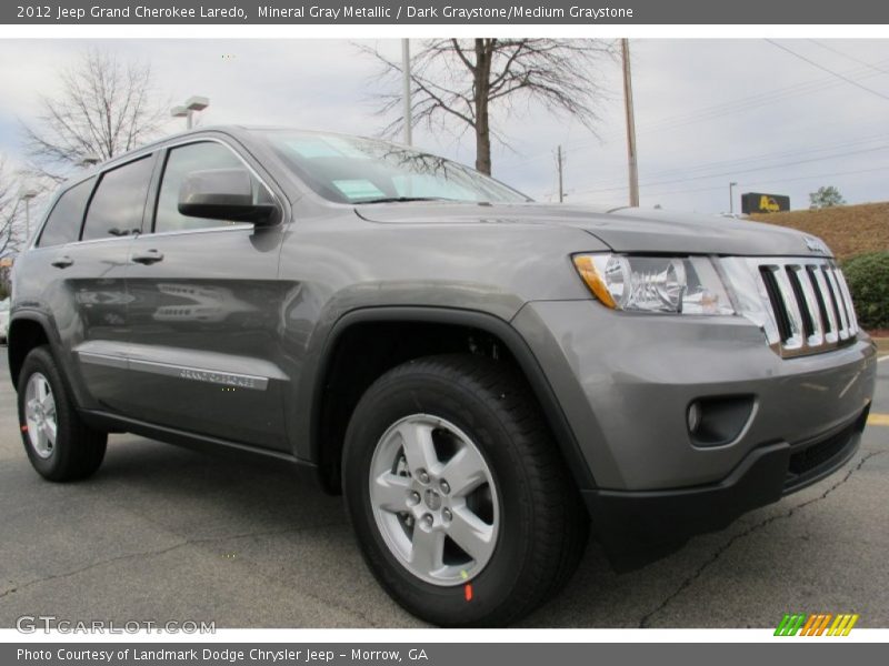 Mineral Gray Metallic / Dark Graystone/Medium Graystone 2012 Jeep Grand Cherokee Laredo