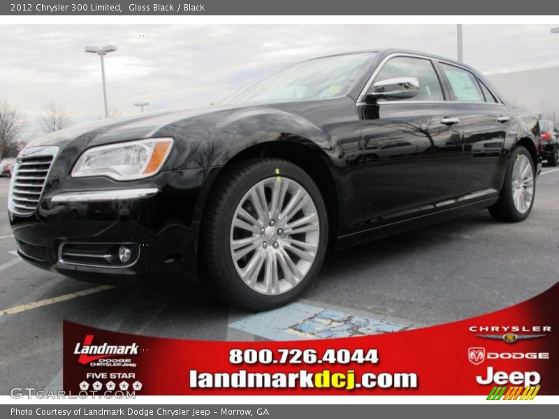Gloss Black / Black 2012 Chrysler 300 Limited