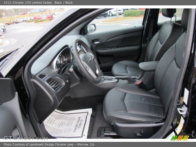 Black / Black 2012 Chrysler 200 Limited Sedan