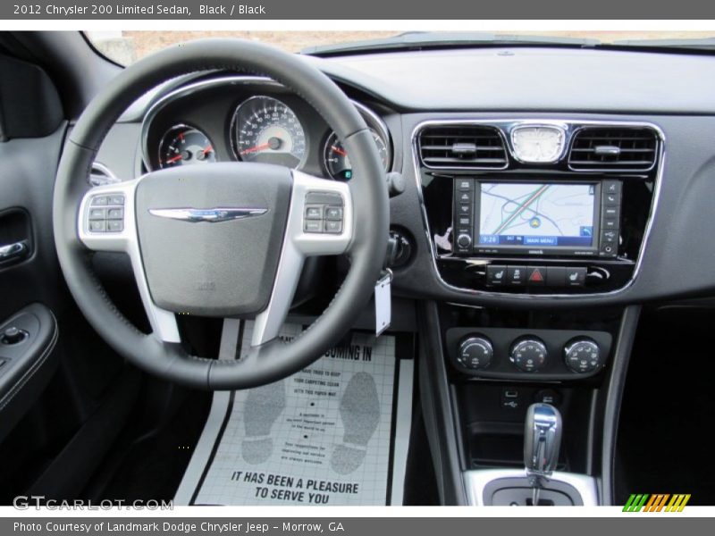 Black / Black 2012 Chrysler 200 Limited Sedan