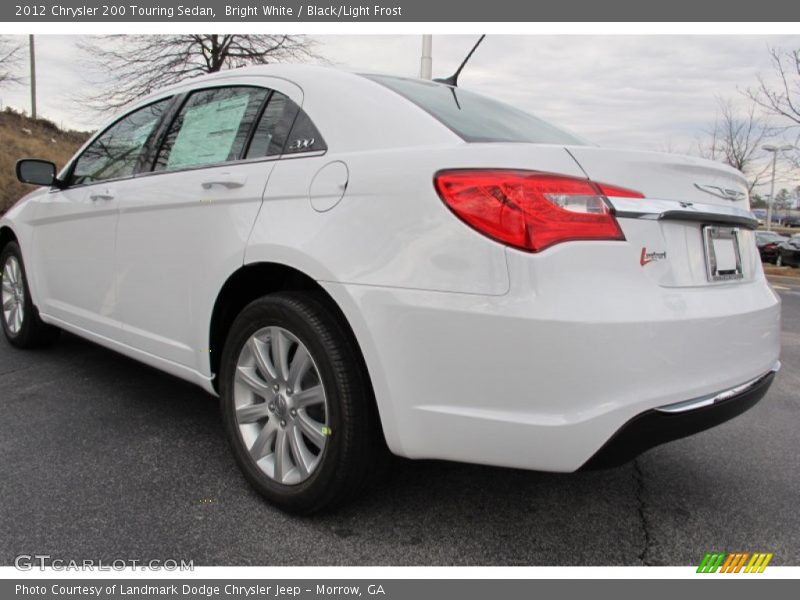 Bright White / Black/Light Frost 2012 Chrysler 200 Touring Sedan