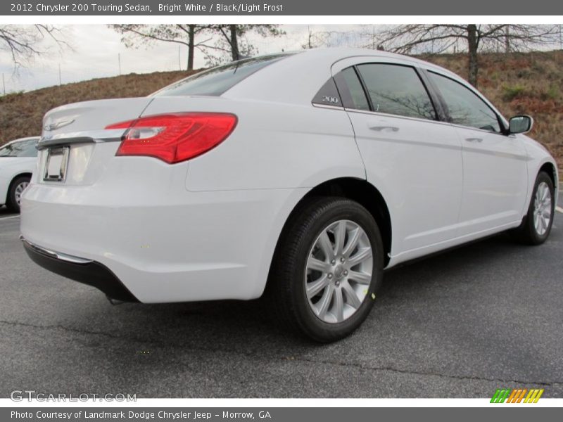 Bright White / Black/Light Frost 2012 Chrysler 200 Touring Sedan