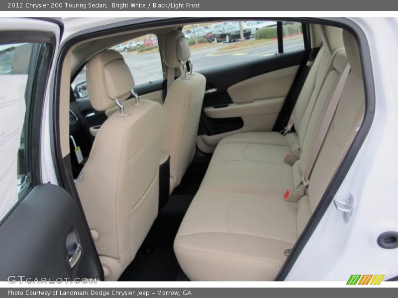Bright White / Black/Light Frost 2012 Chrysler 200 Touring Sedan