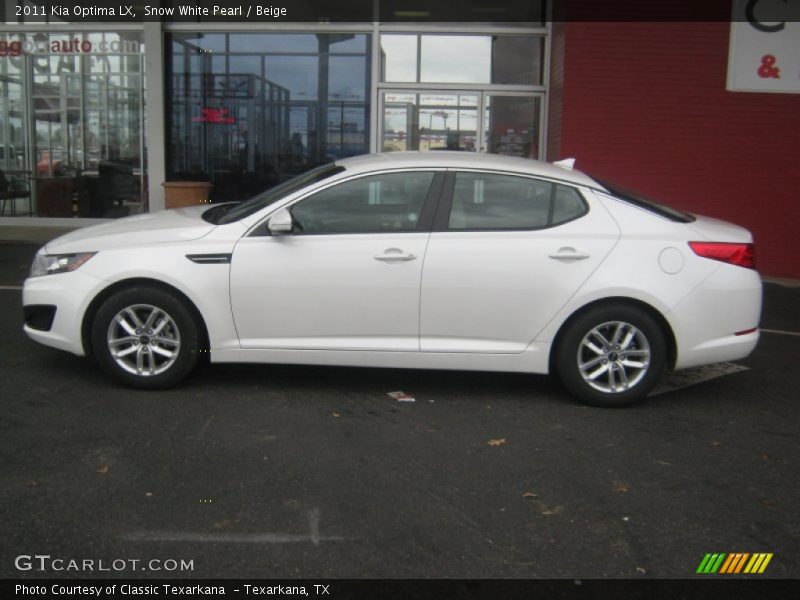 Snow White Pearl / Beige 2011 Kia Optima LX