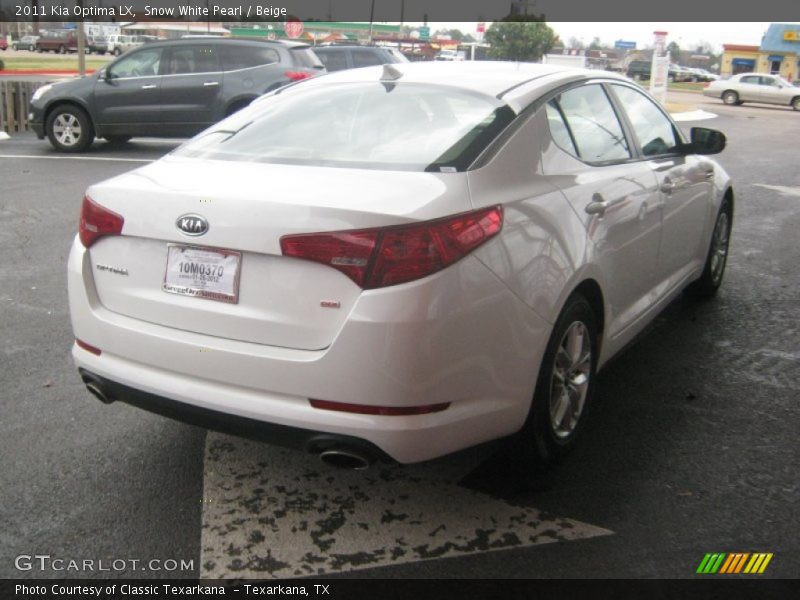 Snow White Pearl / Beige 2011 Kia Optima LX